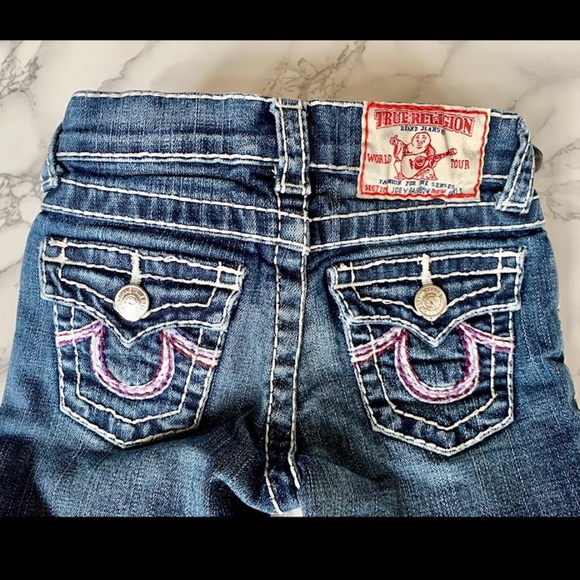 True Religion RARE Kids Flare Jeans SIZE 4 - Picture 7 of 13